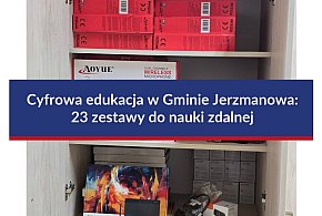 Nowoczesny sprzęt trafił j do szkół gminy Jerzmanowa