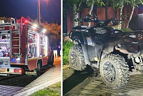 Wypadek na quadzie w Przedmościu. Mężczyzna zabrany do szpitala