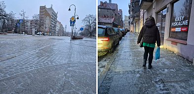 Głogów skuty lodem. Karetki nie nadążają z pomocą