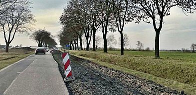 Ruszył remont trasy z Dobrzejowic do Brzegu Głogowskiego. Jest ruch wahadłowy
