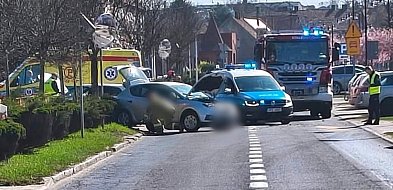 Kolizja w centrum miasta. Seat kontra Audi