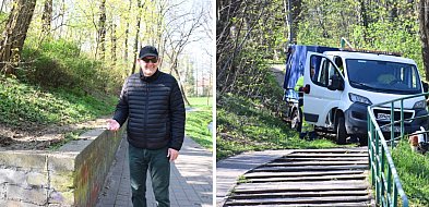 Były urzędnik kontra ekipa miejska. Chodzi o umocnioną skarpę w parku w Głogowie