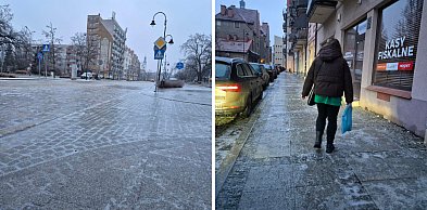 Głogów skuty lodem. Karetki nie nadążają z pomocą