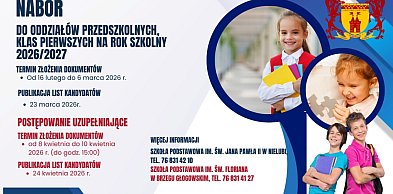 Rekrutacja do oddziałów przedszkolnych i klas pierwszych w gminie Żukowice