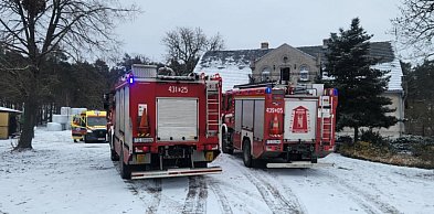 Pożar w kotłowni. Mężczyzna trafił do szpitala