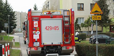 Alarm na Jagiellońskiej. Strażacy pędzili do pożaru balkonu