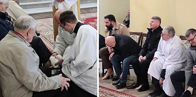 Wielki Czwartek w Głogowie. Kapłani obmyli nogi wiernym
