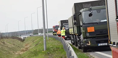 79-latek zahaczył kolumnę wojskową na drodze ekspresowej S3