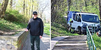 Były urzędnik kontra ekipa miejska. Chodzi o umocnioną skarpę w parku w Głogowie