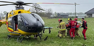Wypadek na budowie. Dramatyczna akcja ratunkowa