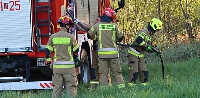 Pożar za targowiskiem na Piastowie w Głogowie. Wszystko przez grilla