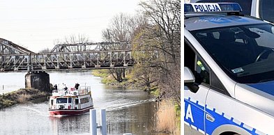 Pasażer wyskoczył za burtę podczas rejsu po Odrze w Głogowie