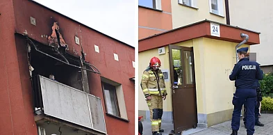 Dlaczego zapalił się balkon, a potem całe mieszkanie? Policja bada przyczyny