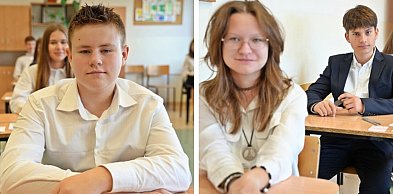 [FOTO] Ósmoklasiści mierzą się z matematyką. W głogowskim SP 8 gotowi na sukces