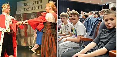 Rodzice na scenie, uczniowie na widowni. Entuzjazm w głogowskim teatrze [FOTO]