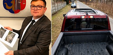 Auto uszkodzone przez konar. Jest apel o remont dróg w gminie Kotla