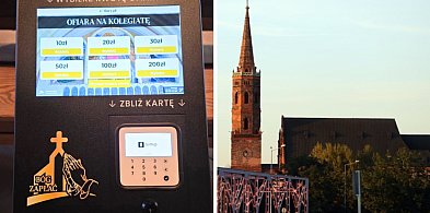 Klik, pik i ofiara gotowa. Datki na kolegiatę w Głogowie zbliżeniowo-174302