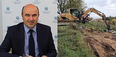 Wizja lokalna w Serbach. Jest oficjalne stanowisko w sprawie koparek na wałach-175179