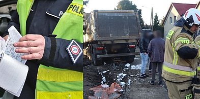 Opony nie były łyse. Wiemy, dlaczego ciężarówka wjechała w posesje pod Głogowem-179395