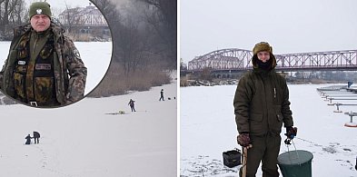 Lód trzyma, emocje też. Podlodowe wędkowanie na Odrze w Głogowie