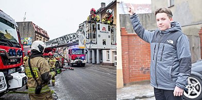 Piotrek uratował kamienicę, za trzy lata będzie strażakiem! [FOTO]