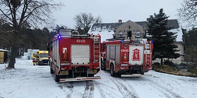 Pożar w kotłowni. Mężczyzna trafił do szpitala