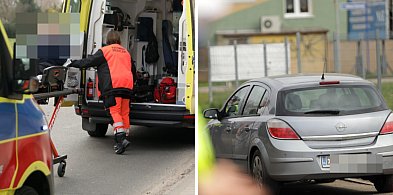 [FOTO] Kolizja pod szpitalem w Głogowie. Wjechał w karetkę jadącą na SOR