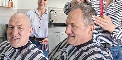 Akcja Łatwogang w Gaworzycach. Wójt ogolił się na łyso