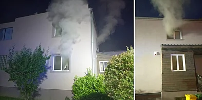 Pożar na os. Kościuszki w Głogowie. Strażacy ratowali dwie osoby z balkonu