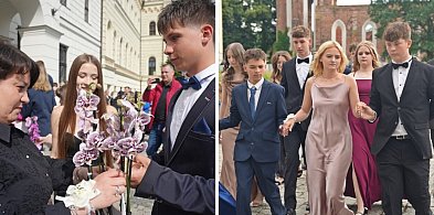 [FOTO] Polonezem rozgonili chmury. Absolwenci SP 8 zatańczyli na głogowskim rynku