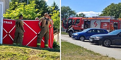 Pożar i omdlenie na parkingu. Gorąco na Sportowej w Głogowie