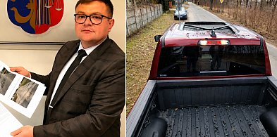 Auto uszkodzone przez konar. Jest apel o remont dróg w gminie Kotla