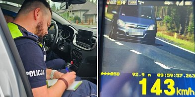 Kolejny pirat na DK 12. Stracił prawo jazdy za jazdę 143 km/h