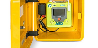 Defibrylator AED w OSP w gminie Żukowice