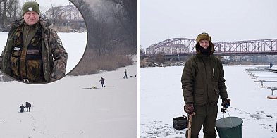 Lód trzyma, emocje też. Podlodowe wędkowanie na Odrze w Głogowie