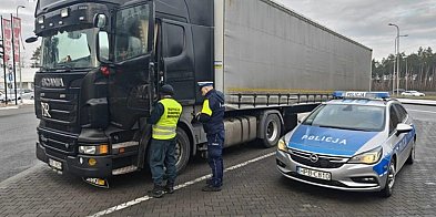 Kontrole policji i inspekcji na drodze S-3 koło Głogowa