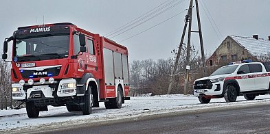 Znów wyjazd do płonącego komina. Strażacy w akcji pod Głogowem.