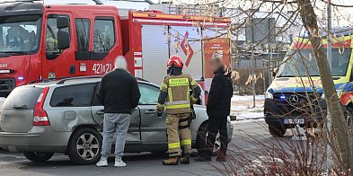 Kolizja BMW z Volvo w Głogowie. Zderzenie na Henryka Głogowskiego [FOTO]