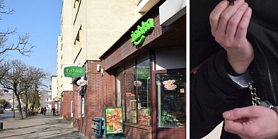 Atak nożownika przy Żabce w Głogowie. 27-latek dostał pod żebro