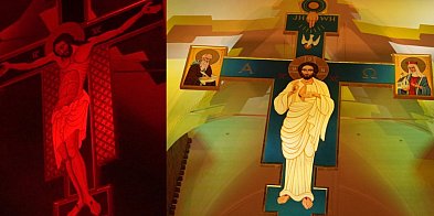 [WIDEO] To było widowisko w kolegiacie! Wielki krzyż i zmartwychwstanie