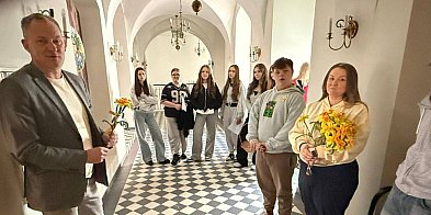 Uczniowie z Szkoły Podstawowej  w Gaworzycach