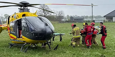 Wypadek na budowie. Dramatyczna akcja ratunkowa