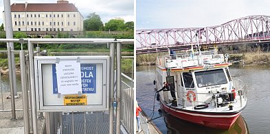 Laguna uziemiona w porcie w Głogowie. Tak niskiej Odry w maju jeszcze nie było