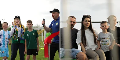 [FOTO] Przecięli wstęgę i otworzyli nową trybunę