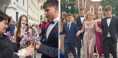 [FOTO] Polonezem rozgonili chmury. Absolwenci SP 8 zatańczyli na głogowskim rynku