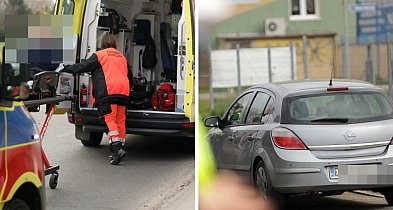 [FOTO] Kolizja pod szpitalem w Głogowie. Wjechał w karetkę jadącą na SOR