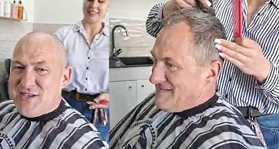 Akcja Łatwogang w Gaworzycach. Wójt ogolił się na łyso