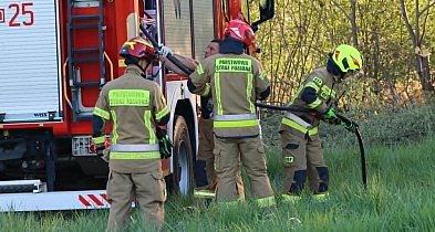 Pożar za targowiskiem na Piastowie w Głogowie. Wszystko przez grilla