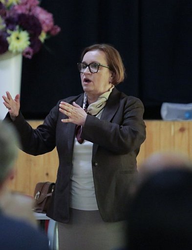 Zalewska w Głogowie: Szpitale na krawędzi, a władza mówi, że jest świetnie