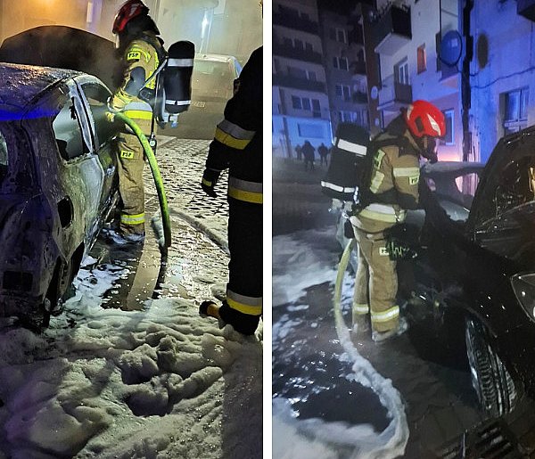 Auto w ogniu na parkingu w Głogowie-178569